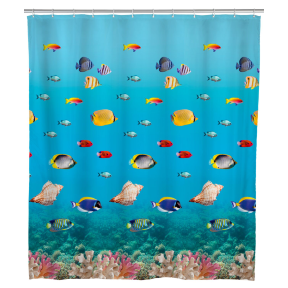 Rideau de douche 180x200 peva océan