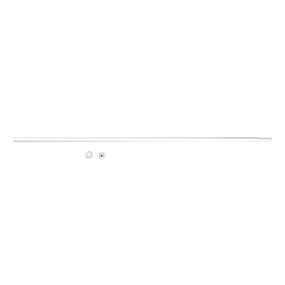 Barre de douche télescopique Ø20mm 110-185cm blanc