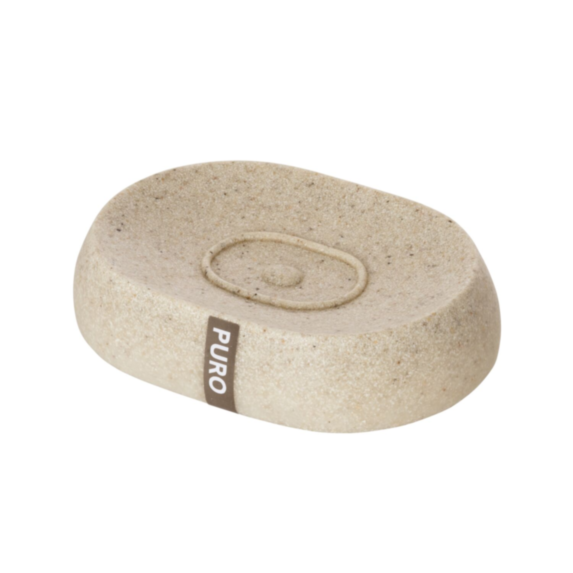 Porte-savon Puro polyrésine beige - WENKO