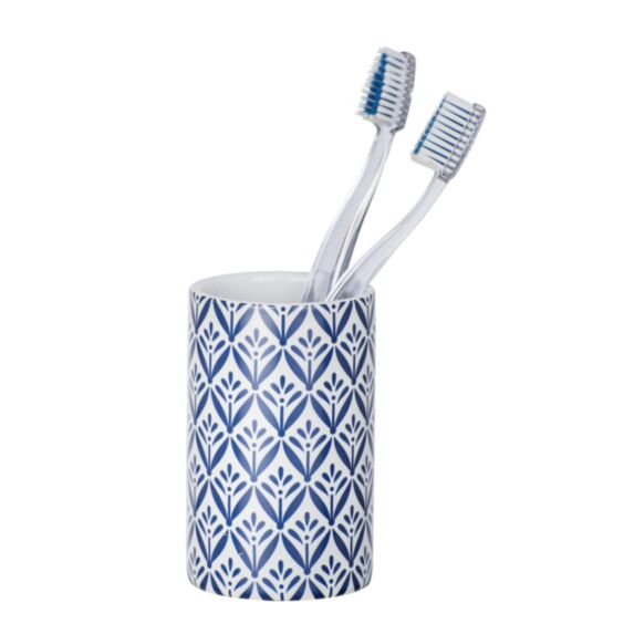 Gobelet brosse à dents Lorca céramique bleu - WENKO