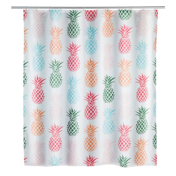 Rideau de douche 180x200 ananas,polyeste