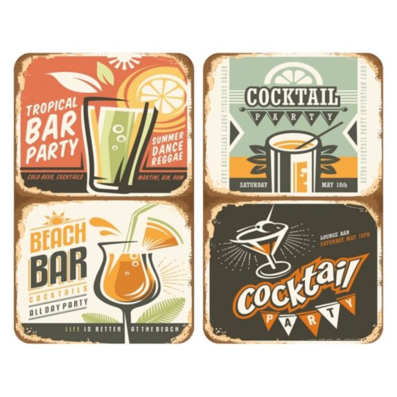 Plaques de protection universelles cocktail 2 pièces