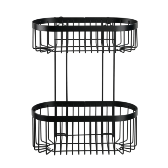 Etagère 2 niveaux classic plus, noir