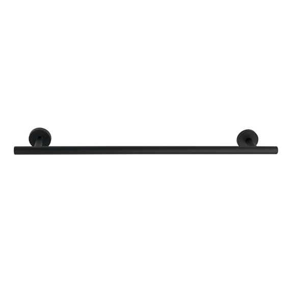 Porte-serviettes 1 barre Bosio inox noir mat - WENKO