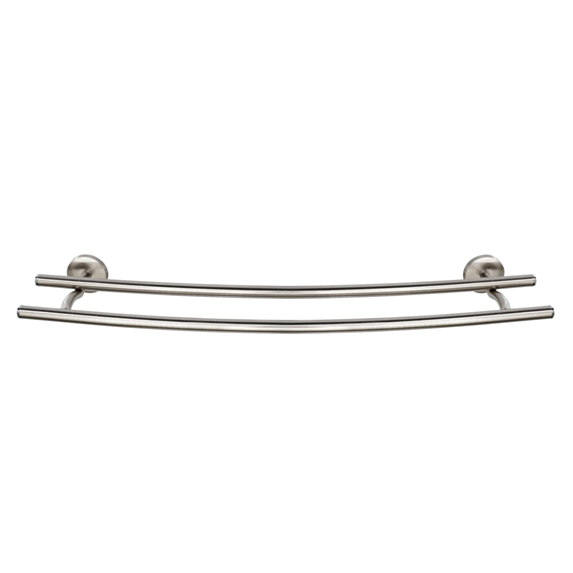 Porte-serviettes 2 barres fixes Cuba inox chromé mat - WENKO