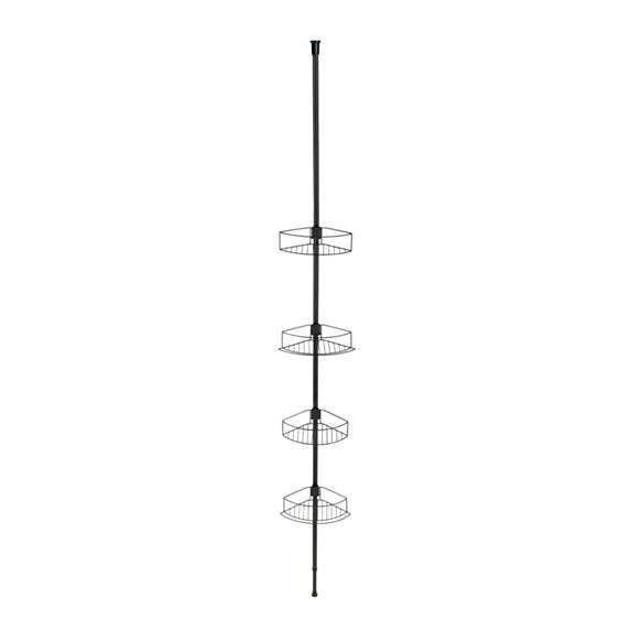 Étagère télescopique Dolcedo Inox noir - WENKO