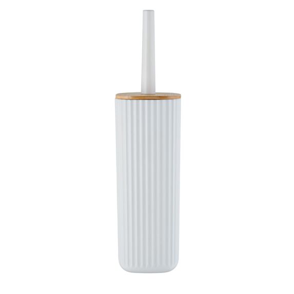 Brosse WC Rotello plastique bambou blanc - WENKO