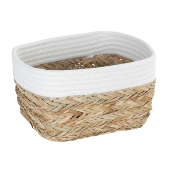 Panier de Rangement salle de bain Rika M Blanc