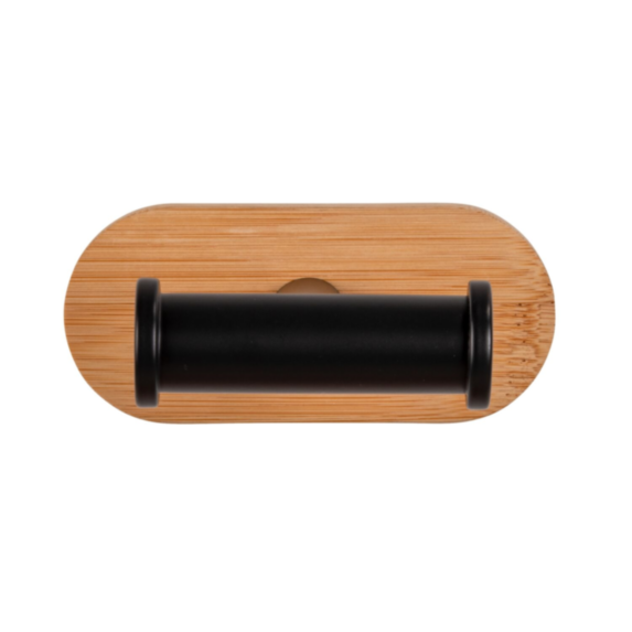 Crochet Duo Orea noir/bambou x2 - WENKO
