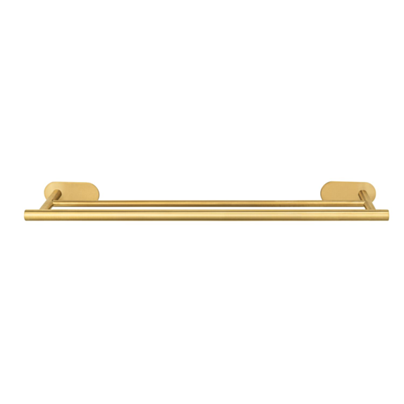 Barre porte-serviettes Turbo-Loc Duo 60 cm Orea acier inox Gold mat