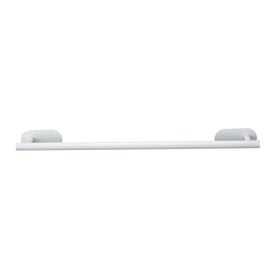 Porte-serviettes adhésif Orea blanc 60cm - WENKO