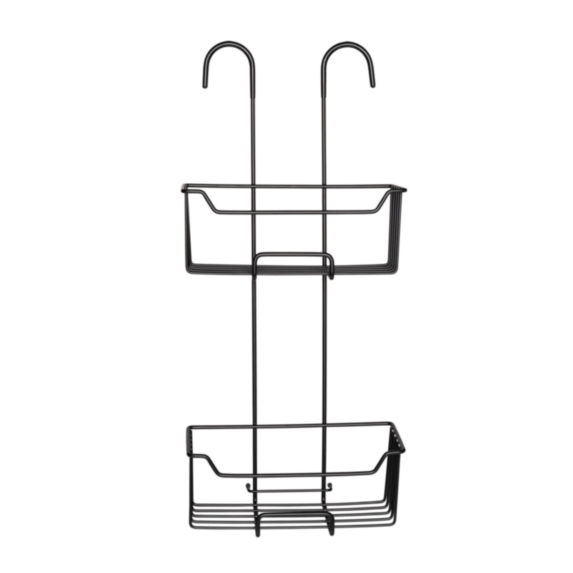 Serviteur douche suspendu Milo noir 2 niveaux - WENKO