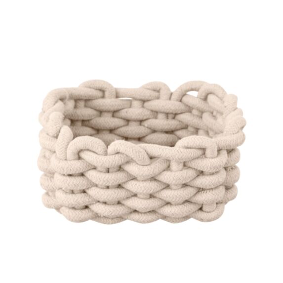 Corbeille SDB Melara corde coton naturel S - WENKO