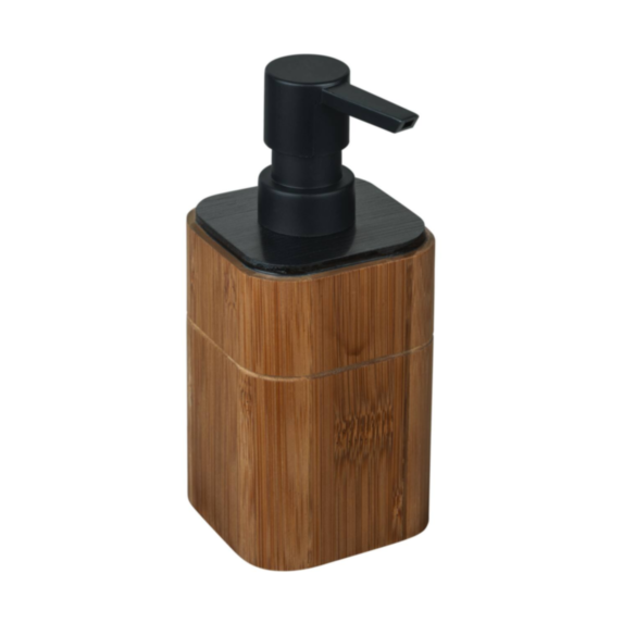 Distributeur de savon Serro Bambou FSC/plastique marron/noir