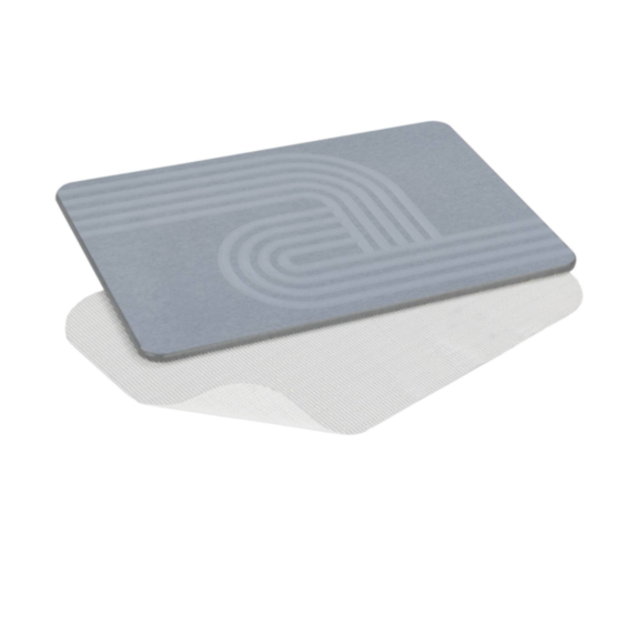 Tapis de bain Manhattan 60x39cm terre diatomée gris