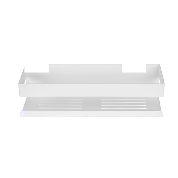 Etagère Turbo-Loc Genova White inox mat blanc - WENKO