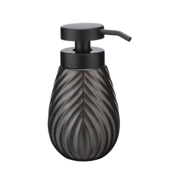 Distributeur de savon Idro céramique/plastique anthracite/noir