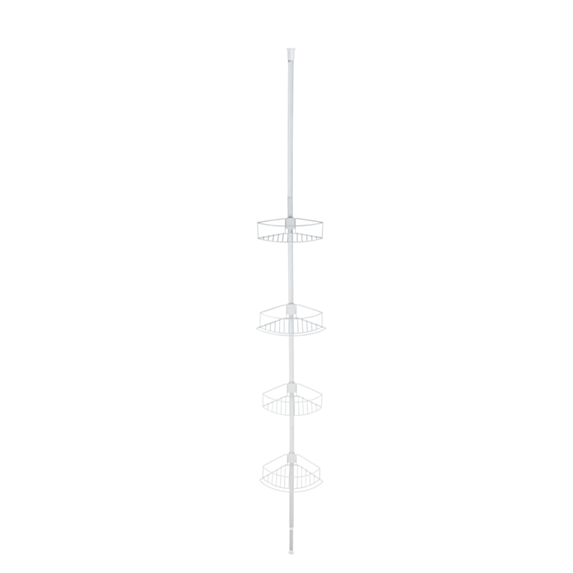 Étagère télescopique Dolcedo blanc inox x4 niveaux - WENKO