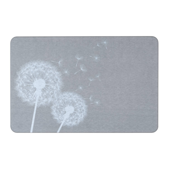Tapis de bain Astera 60x39cm terre diatomée gris