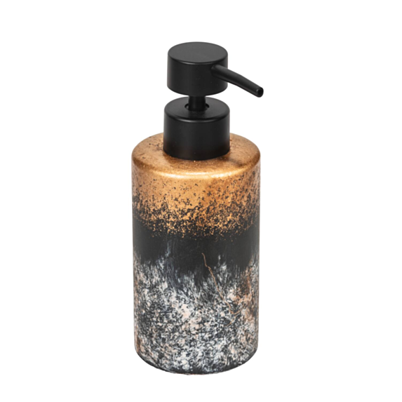 Distributeur de savon Lacona béton/plastique multicolore/noir
