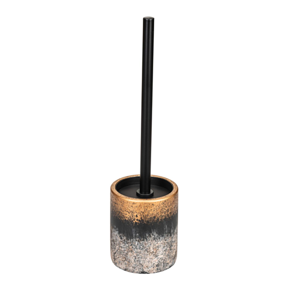 Brosse WC Lacona béton/acier inox multicolore/noir