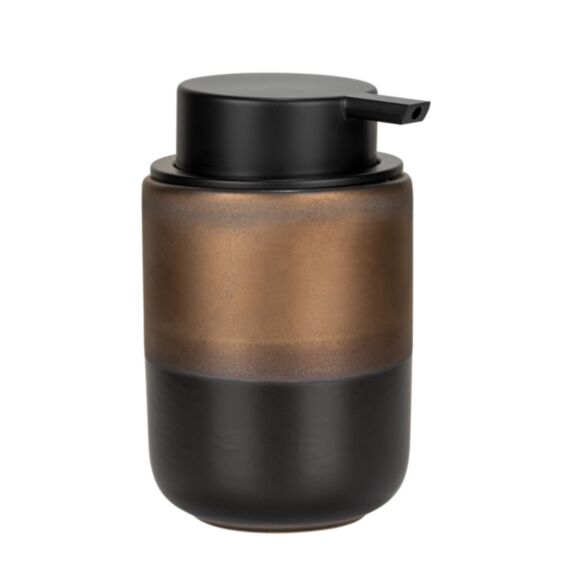 Distributeur de savon Enego céramique noir mat bronze - WENKO