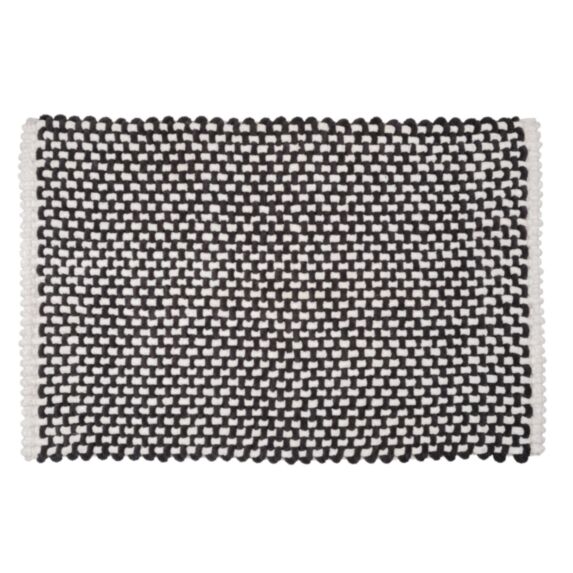 Tapis de bain Covelo 50x80 blanc-anthra - WENKO