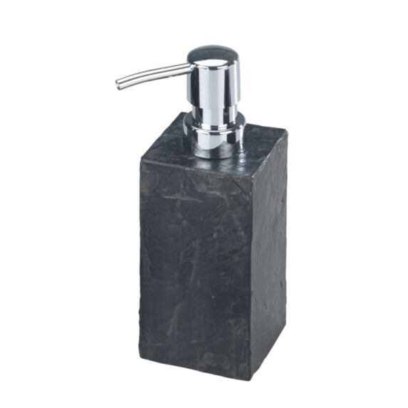 Distributeur de savon Slate Rock polyrésine anthracite - WENKO