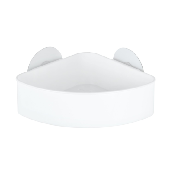 Etagère d'angle blanche pour douche Static-Loc Osimo - WENKO