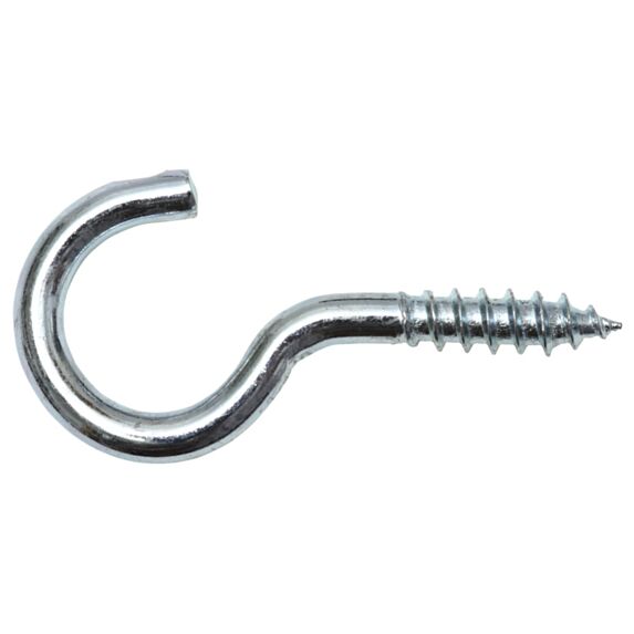 Crochet à visser acier zingué 3,0 x 40 mm