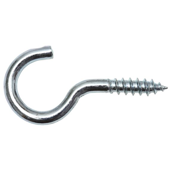 Crochet à visser, 3 x 30 / 10, acier zingué