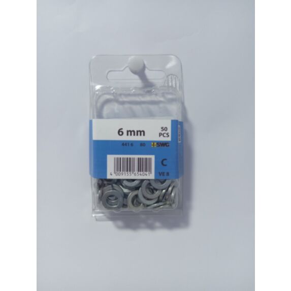 Rondelle grower, 6 mm, acier zingué, DIN 127