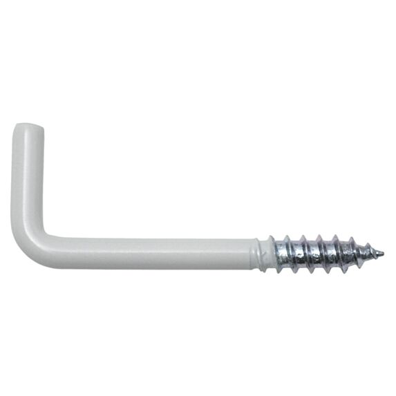 Gond à visser Revêtement plastique blanc acier 3,3 x 40 mm