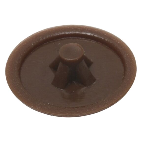 Cache-vis pour vis empr. PZ, brun noisette, PZ 2, plastique
