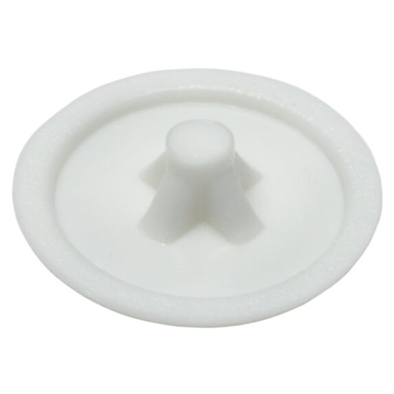 Cache-vis pour vis empr. PZ, blanc pur, PZ 2, plastique