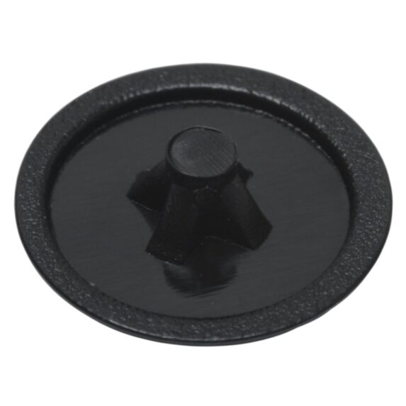 Cache-vis pour vis empr. PZ, noir profond, PZ 2, plastique