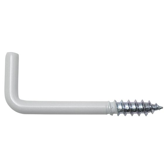 Gond à visser, 4 x 60 / 22, revêtement blanc