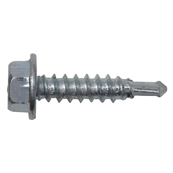 Vis autoperceuse, tête hexagonale à collerette, 4,8 x 32, acier zingué, DIN 7504-K