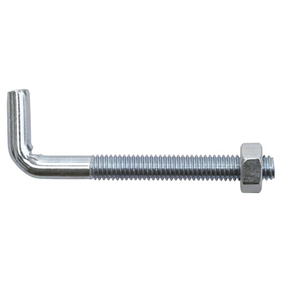 Piton à visser, à filetage métrique avec écrou, M6 x 60 / 40, acier zingué