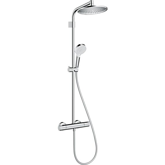 Colonne de douche Thermostatique Showerpipe Crometta S 240 Varia avec Fixations Réglables