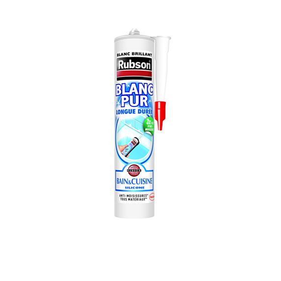 Mastic Blanc Brillant Bain&Cuisine 280ml - RUBSON