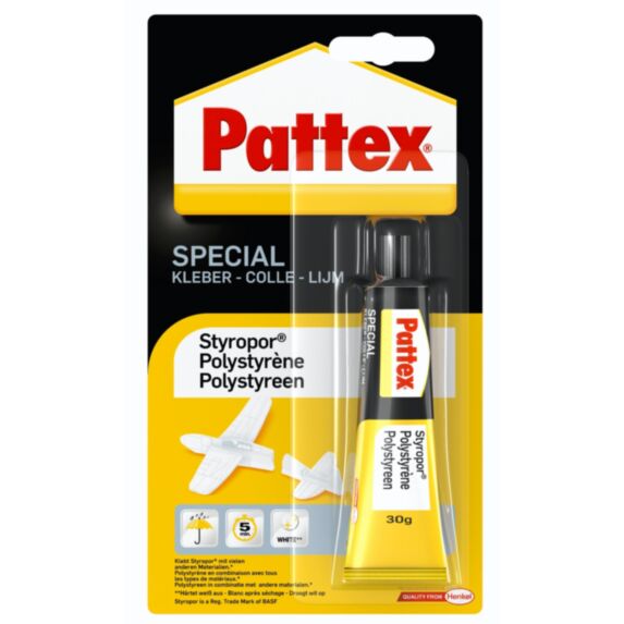 Colle spécialités matériaux polystyrène 30g - PATTEX