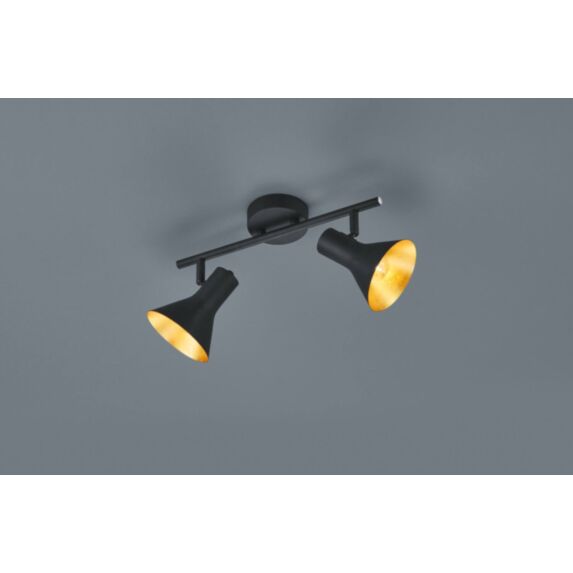 Spot Nina 2 lampes noir 33x11x21cm - RL