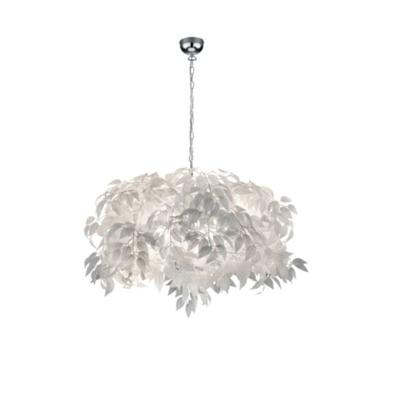 Suspension Leavy Plastique Chrome H,150cm - TRIO