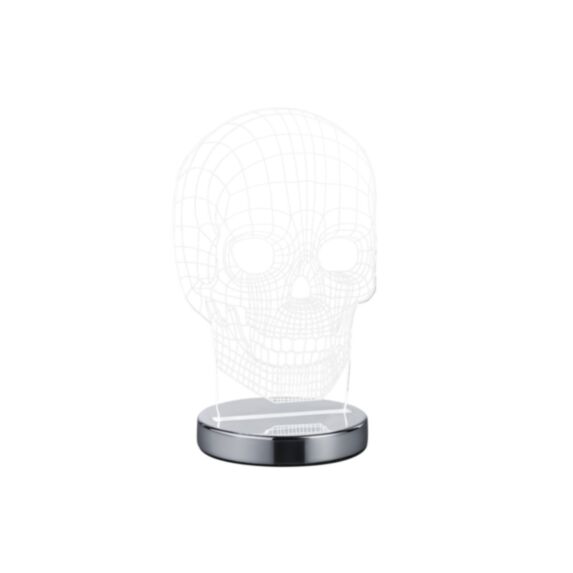 Lampe de Table Skull Chrome H.21cm - REALITY