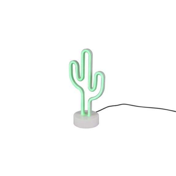 Lampe de Table Cactus Blanc H.29cm - REALITY