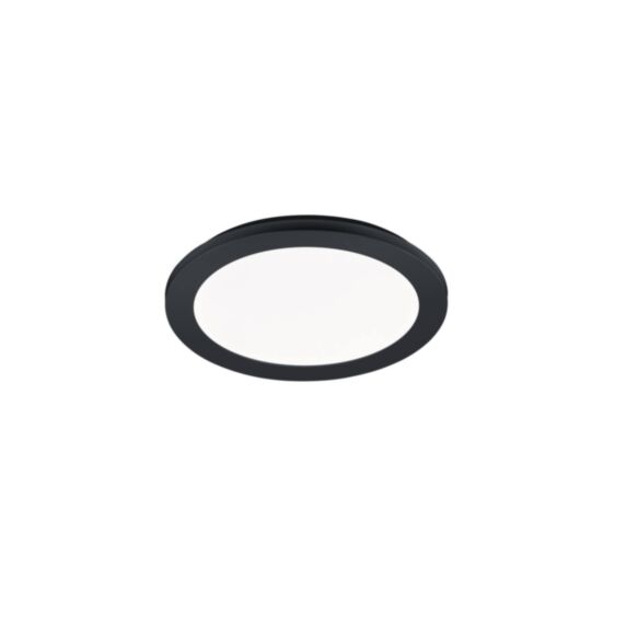 Plafonnier Camillus noir mat H.3cm - RL