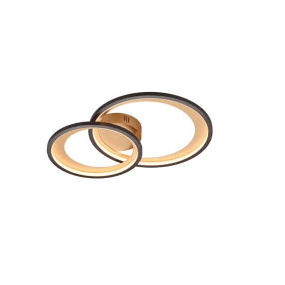 Plafonnier Granada Noir Mat H.8cm - TRIO