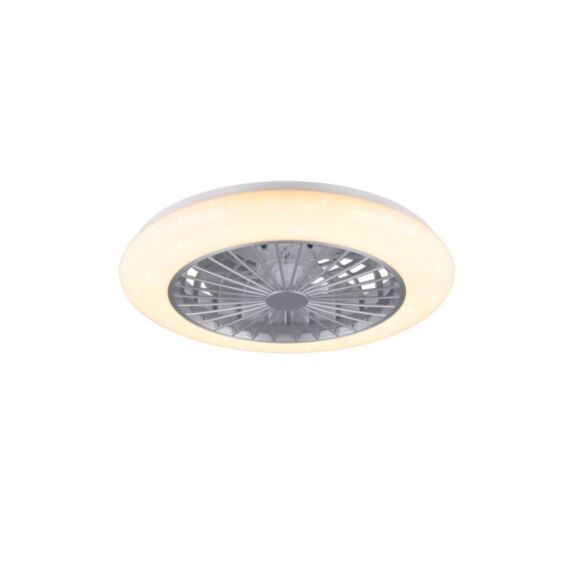 Ventilateur de plafond Stralsund Ø50xh.16,8cm titane/plastique - TRIO