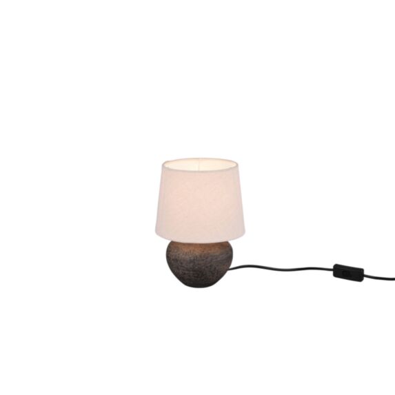 Lampe de Table Lou Brun Céramique Exclu 1xE27 Max.60W - REALITY